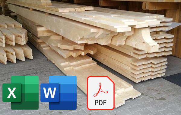 Trä- och stållistor/beräkningar efter specificitet och VisKon-modul